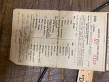 Vtg  1932 Hunting License PA Metal Tag Paperwork Collectible Game Hunter Commiss