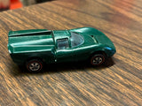 Vintage 1968 Mattel USA Hot Wheels Redlines Lola GT70 Green Enamel