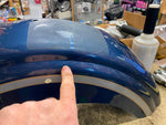 100th Anniversary Rear Fender Gunmetal Blue Harley Dyna Wide Glide Bobtail T/O