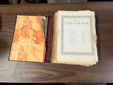 VTG Antique 1930s The Volume Library Educators Association Hardcover Book