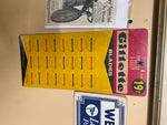 Vtg Gillette Razor Blade shaving Advertising Sign Display General Store 1930's !