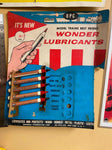 Vtg Wonder Graphite Advertising Store Sign Display Lionel Flyer Trains Toy Tools