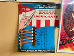 Vtg Wonder Graphite Advertising Store Sign Display Lionel Flyer Trains Toy Tools