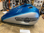 Dyna Low Rider Gas Fuel Tank Teal Blue Silver Harley FXDL OEM Nice!