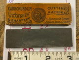 Vtg carborundum Pocket Size Sharpening Stone Straight Razor Knife Sword Niagra