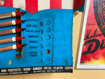 Vtg Wonder Graphite Advertising Store Sign Display Lionel Flyer Trains Toy Tools