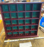 Vintage Wood Display Wall Cabinet Rack Shadow Box Golf Balls Trinkets Collectib