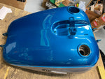 Dyna Low Rider Gas Fuel Tank Teal Blue Silver Harley FXDL OEM Nice!
