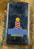 Vtg Zippo Kentucky College of Barbering Slim Collectible Lighter Enamel Rare!