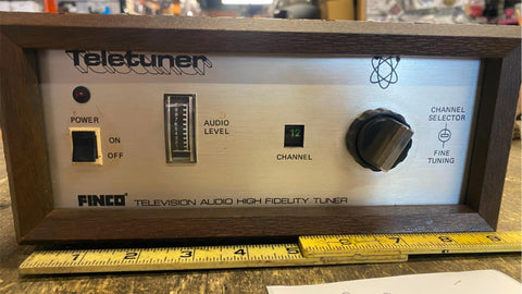 Vtg Finco Teletuner Televison Audio High fidelity TV Tune Electronics Instrumen