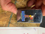 Vtg Zippo Kentucky College of Barbering Slim Collectible Lighter Enamel Rare!