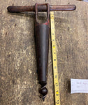 1900's T-Handle Tapered Auger Barrel Keg Bung Hole Wagon Wheel Hand Vtg Tools!