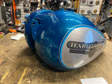 Dyna Low Rider Gas Fuel Tank Teal Blue Silver Harley FXDL OEM Nice!