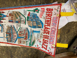 Vtg 70's New Orleans Birthplace Of Jazz Souvenir Pennant Flag Banner Souvenir!