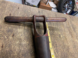 1900's T-Handle Tapered Auger Barrel Keg Bung Hole Wagon Wheel Hand Vtg Tools!