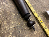 1900's T-Handle Tapered Auger Barrel Keg Bung Hole Wagon Wheel Hand Vtg Tools!