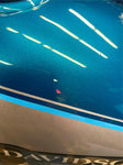 Dyna Low Rider Gas Fuel Tank Teal Blue Silver Harley FXDL OEM Nice!