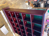 Wood Display Wall Cabinet Rack Shadow Box Golf Balls Trinkets Antiques Collectib