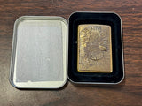 Vintage 1995 American Bald Eagle Brass Barrett Smythe Zippo Lighter USA