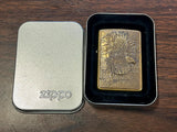 Vintage 1995 American Bald Eagle Brass Barrett Smythe Zippo Lighter USA