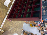 Wood Display Wall Cabinet Rack Shadow Box Golf Balls Trinkets Antiques Collectib