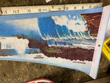 Vtg 70's Niagra Falls Canada Souvenir Pennant Flag Banner Capital