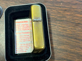 Vintage 1995 American Bald Eagle Brass Barrett Smythe Zippo Lighter USA