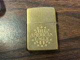 Vintage 1995 American Bald Eagle Brass Barrett Smythe Zippo Lighter USA