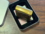 Vintage 1995 American Bald Eagle Brass Barrett Smythe Zippo Lighter USA