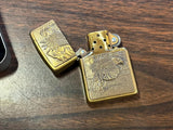 Vintage 1995 American Bald Eagle Brass Barrett Smythe Zippo Lighter USA