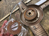 Vtg 1946-48 Pontiac Steering Wheel Horn Button assy Banjo Chevy Dodge Hot Rod!