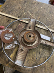 Vtg 1946-48 Pontiac Steering Wheel Horn Button assy Banjo Chevy Dodge Hot Rod!
