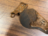VTG 1950s Rare Leather Wyandotte? Toy Holster For Cap Shooting Toy
