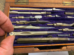1800s Antique Compas Superieurs Brevetes SCDG Antique French Drafting Tool Set!