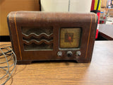 VTG 1940s Philco AM Police Band Tube Radio Model 40-115 Parts or Repair