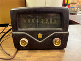 VTG 1950s Mallory Television Turner, Brown/Burgundy Bakelite Tube Parts/Repair