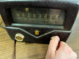 VTG 1950s Mallory Television Turner, Brown/Burgundy Bakelite Tube Parts/Repair