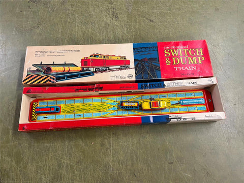 Vintage 1960s Made In USA Ohio Art Switch & Dump Train Toy No. 601 Original Box