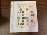 VTG 1945-1954 World War 2 Era France 12f Postage Stamps Collectible Sheet