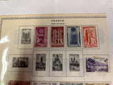 VTG 1945-1954 World War 2 Era France 12f Postage Stamps Collectible Sheet