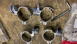 Detachable Windshield Mounts brackets Harley OEM Adj Softail Sportster Dyna FX