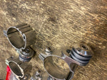 Detachable Windshield Mounts brackets Harley OEM Adj Softail Sportster Dyna FX