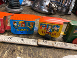 Wind up toy Train Zig Zag Western Comic Tin Steam Engine Locomotive