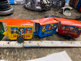 Wind up toy Train Zig Zag Western Comic Tin Steam Engine Locomotive