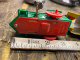 Wind up toy Train Zig Zag Western Comic Tin Steam Engine Locomotive