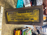 1900's Antique WONDER MIST auto cleanser & polish Oil Gas Can Vtg Pope Advertisi