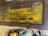 1900's Antique WONDER MIST auto cleanser & polish Oil Gas Can Vtg Pope Advertisi