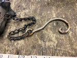 Vtg Flying Pig Wings Bell Wind Chime Cast Iron Antique Hanging Decor Collectible