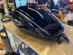 2008^ Road King Gas Fuel Tank Harley Vivid Black Emblems Twin Cam M8 Silver Nice
