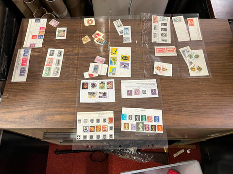 VTG 1930s-50s Assorted Stamps Collections Various Dates & Countries Worldwide